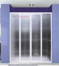 Resim 150 - 200 Cm Arası Teknesiz Mika Duşakabin (Kampanyalı Ürün) Beyaz 