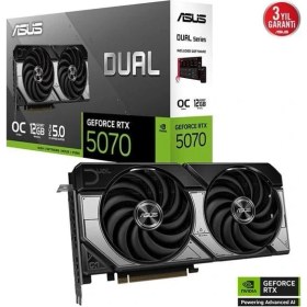 Resim Asus 12GB Dual RTX5070-O12G Gddr7 Hdmı-Dp Pcıe 5.0 