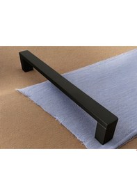 Resim Şile Mat Siyah Ap229 Çekme Kapı Kolu Sürgülü Çekme Kol 40 Cm 1 Adet 