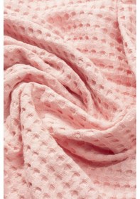 Resim Vionel Home Pamuklu Waffle Desen Ponponlu Çift Kişilik Pike Pembe 