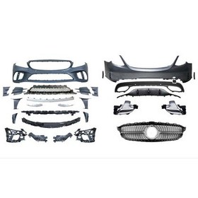 Resim Çmk Mercedes W205 C Serisi Makyajlı Amg Body Kit (Oem Amg Dönüşüm) 