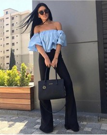 Resim Bonbonetti Chocolate Baby & Kids Kadın Siyah İspanyol Paça Tayt SiYAH 