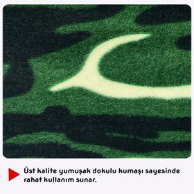 Resim Savex Polar Kar Maskesi Yeşil Kamuflaj 