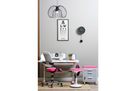 Resim Creo Mobili Mimarlık Öğrencileri İçin Çizim Masası + Sandalye + Keson + Tabure - Beyaz/Fuşya - Vega Premium 