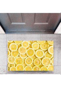 Resim Kapı Önü Paspası Dekoratif Dijital Baskı Limon P-2327 