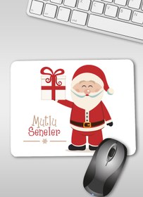 Resim hediyemen Noel Babadan Mutlu Seneler Mesajı Temalı Mousepad 