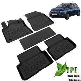 Resim Sandero Stepway 4d Havuzlu Paspas 2021 2022 2023 2024 2025 Kokusuz Yumuşak 