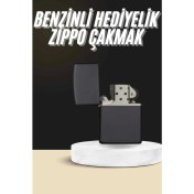 Resim Erkeklere Özel Hediyelik Eşya Zippo Metalik Benzinli Çakmak Doldurulabilir 