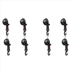 Resim Explosion1 8pcs Ding ile Ağır Hizmet Tipi Vantuz Vantuz Vites Kancaları Tente Kırmızısı Için Demir Vantuz (Yurt Dışından) 