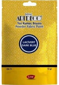 Resim Artdeco Toz Kumaş Boyası 13gr Lacivert - 2 Adet 