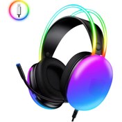 Resim VOOKA 7.1 A Rgb Profesyonel Gaming Mikrofonlu Gamer Oyuncu Kulaklığı USB Pc Ps Xbox Işıklı Rengarenk 