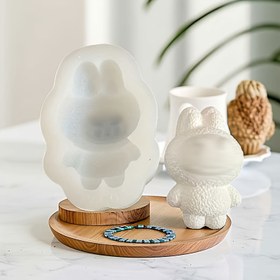 Resim DIY 3D Tavşan Canavar Kalıp Seti - Gerçekçi Tavşan ve Sevimli Canavar Yüz Kalıpları, Çok Amaçlı Epoksi/Alçı/Mum/Reçine/Mum Yapımı, Sabun Kalıplama, Slime El Sanatları - El Yapımı DIY Seti, Ev Dekoru, Heykel Malzemeleri 