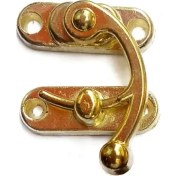 Resim Yay Gözü, Ahşap Kutu Klipsi - Minik 20X24 Mm, Sarı, 1 Adet 