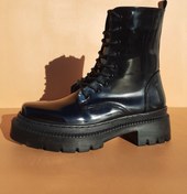 Resim SEEM & BE Onyx Küt Burunlu Dikişli Kadın Bot-bootie 