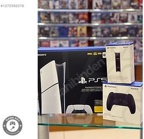 Resim PS5 SLİM DİJİTAL+DAULSENSE+ŞARJ STANDI SIFIR 24 AY GARANTILI 
