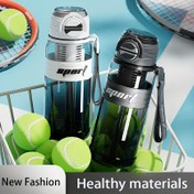 Resim 1 adet Yeni Şık Spor Su Şişesi, İş ve Fitness için 800Ml Büyük Kapasite, Dayanıklı ve Taşınabilir Plastik Yüksek Estetik Ağırlığıyla Mükemmel Tatil Hediyesi Olarak 