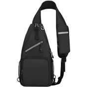 Resim Geeksen 2023 Moda Çapraz Çanta - Su Geçirmez Hafif Sırt Çantası 19x38cm - Siyah Ve Diğer Renkler Siyah 