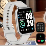 Resim Sunshine022 Eytlptoc 2025 Spor Saati Gümüş Beyaz Kordon Çoklu Spor Modu Kablosuz Arama Mesaj Bildirimi Diğer 