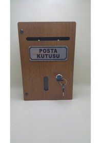 Resim Küçük Boy Ahşap Posta Kutusu 