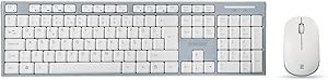 Resim Everest KM-6063 Beyaz/Gri Kablosuz Q Multimedia Klavye + Mouse Set 
