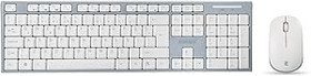 Resim Everest KM-6063 Beyaz/Gri Kablosuz Q Multimedia Klavye + Mouse Set 