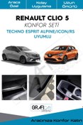 Resim GRAFICAR DESIGN Renault Clio 5 Konfor Seti -iç Trim Kumaş Kadife Kaplama-izolasyon Amaçlı Ürün/"ıcon-rs Uyumlu" 