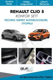 Resim GRAFICAR DESIGN Renault Clio 5 Konfor Seti Kumaş Kaplama- Izolasyon Amaçlı Ürün " Icon- Rs Uyumlu" 