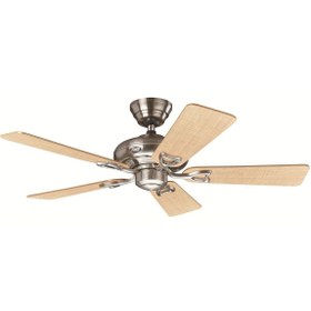 Resim Hunter Fan Seville Fırçalanmış Nikel - 112 cm. Tavan Vantilatörü 