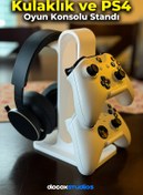 Resim Docox Studios Kulaklık ve Oyun Konsolu Dekoratif Standı Xbox / Ps4 / Ps5 Uyumlu 