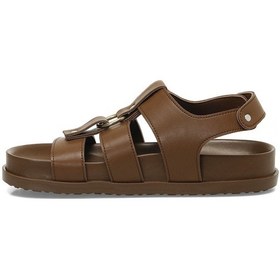 Resim Butigo 25s-157 5fx Taba Kadın Düz Sandalet 000000000102008346 Taba 