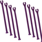 Resim Bulaşık Makinesi Bardak Tutucu Seti - Silikon Şarap Kadehi Koruma Rafı Haz 