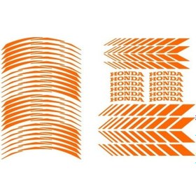 Resim Florasan Turuncu Honda Uyumlu Racing Şerit 