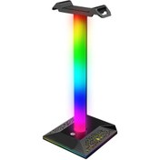 Resim DailyLink Gaming Rgb Kulaklık Standı Stant Gamer Led’li Usb Girişli 