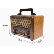 Resim Powerdex M-1805bt Bluetooth Retro Radyo Am/fm/sw 3 Band Taşınabil 