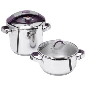 Resim Pierre Cardin Taste 4-7 L Düdüklü Tencere Seti Mor 