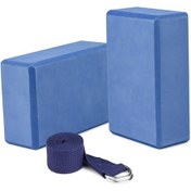 Resim "yoga Seti: 2 Adet Eva Yoga Bloğu Ve Ayarlanabilir Yoga Kemerli Dengeli Egzersiz" 