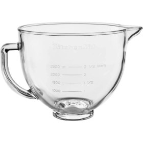 Resim Özbience 4,8 L Stand Mikser Için Şeffaf Cam Kase, Dayanıklı ve Kullanışlı 