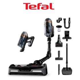Resim Tefal 230 Air Watt Emiş Gücüne Sahip Bükülebilir Borulu Kablosuz Dikey Süpürge 80 Dakika Kesintisiz Çalışma Süresi ve Evcil Hayvan Dostu Turbo Fırçalı 