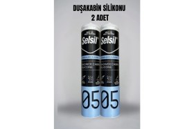 Resim Selsil Duşakabin Silikonu, Suya Neme Küfe Dayanıklı Sızdırmazlık - 2 Adet 