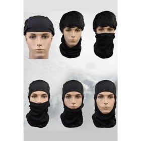 Resim Gampus Motor Bisiklet Scotter Sürücüleri Için Kask Altı Kafa Bandı Maskesi Kafadan Kaymayan Rüzgar Önleyici 