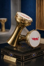 Resim YANKI BDR-05 El Dövme Bakır Darbuka Profesyonel Solo Sahne Serisi 