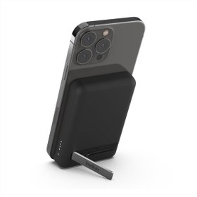 Resim Belkin 5000mAh Manyetik Kablosuz Power Bank, iPhone 15-12 için MagSafe Şarj Cihazı - Siyah 