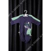 Resim to Cosmos Cosmos Cool Baskılı Lacivert Yeşil Bebek Tulum + Şapka 0-3 Ay 