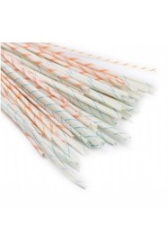 Resim Nexo Pvc Kaplı Camelyaf Makaron Beyaz Üzeri Çizgili (30mm) 25 Mt Rulo 