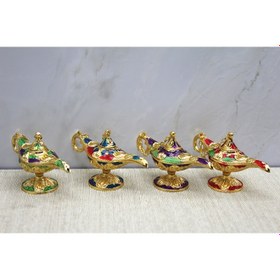 Resim Mineli Metal Alaaddin Lambası Model 1 