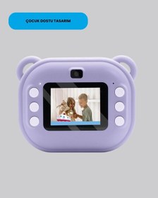 Resim Termal Baskı Özellikli Mini Kamera Mor - 