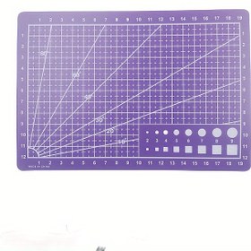 Resim Renkli A5 Boyutlu DIY El Sanatları Matı - Dayanıklı PP Malzeme, 8.3"x5.7", 0.9mm Kalınlık | Ölçü Kılavuzlarıyla Tek Taraflı Baskı | El Yapımı Projeler İçin İdeal | Yeşil, Pembe, Siyah, Mavi, Sarı, Mor Renklerde Mevcut 