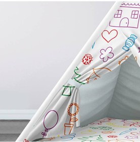 Resim instababyrooms Çocuk Oyun Çadırı Çocuk Çizimleri Dijital Baskılı 