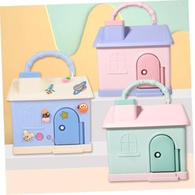 Resim DS HEDİYELİK TOPTAN Renkli Ev Tasarımlı Kumbara 