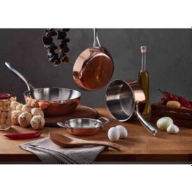 Resim Elit Mm Bakır Wok Tava 